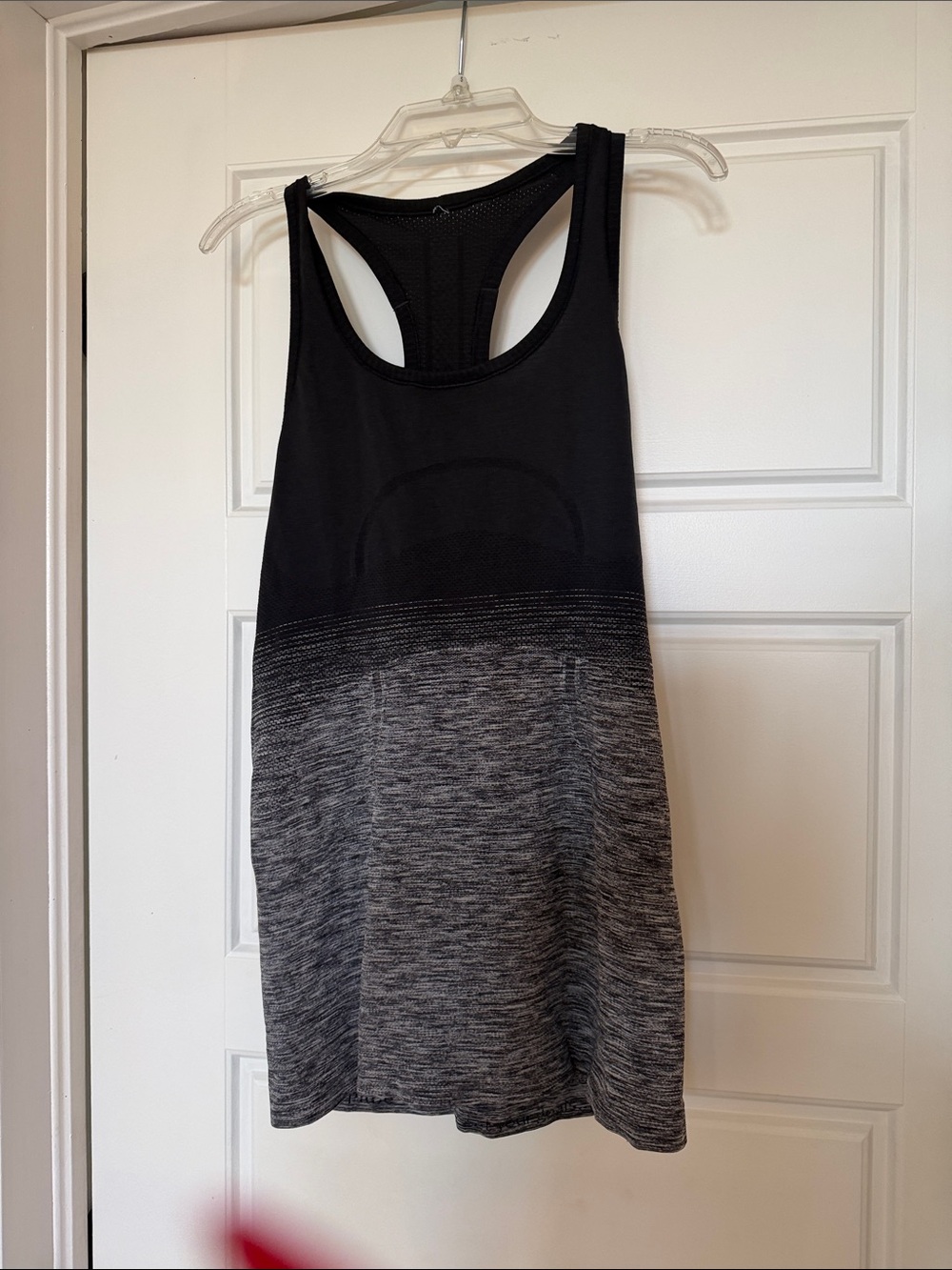 lululemon athletica Black and Gray Ombre Racerback Tank